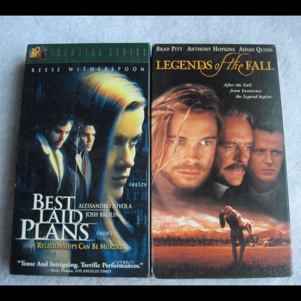 Best Laid Plans Witherspoon VHS Cassette Tape Bundle for $1